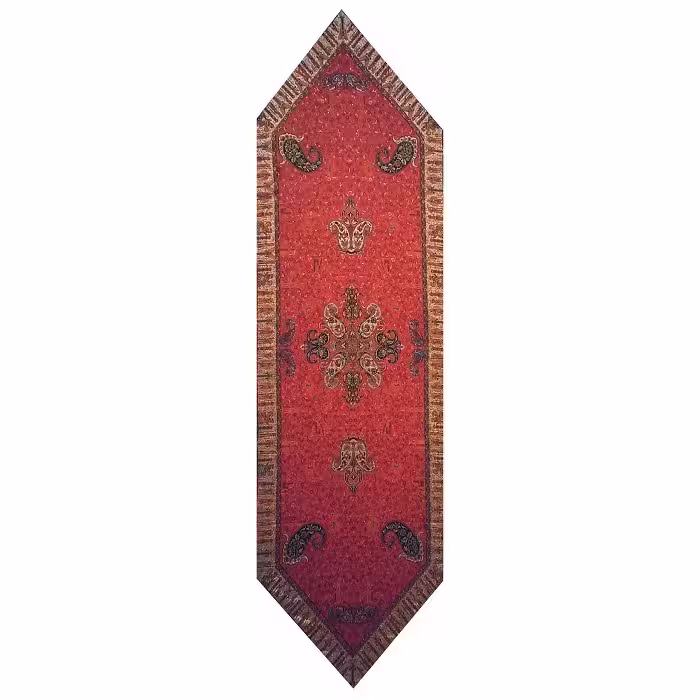 رومیزی رانر ترمه نفیس ابریشم کد TRRA46