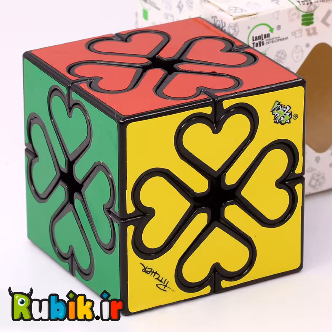 گییر دنده ای لاکی کلاور قلبی لن لن مشکی Gear Lucky clover