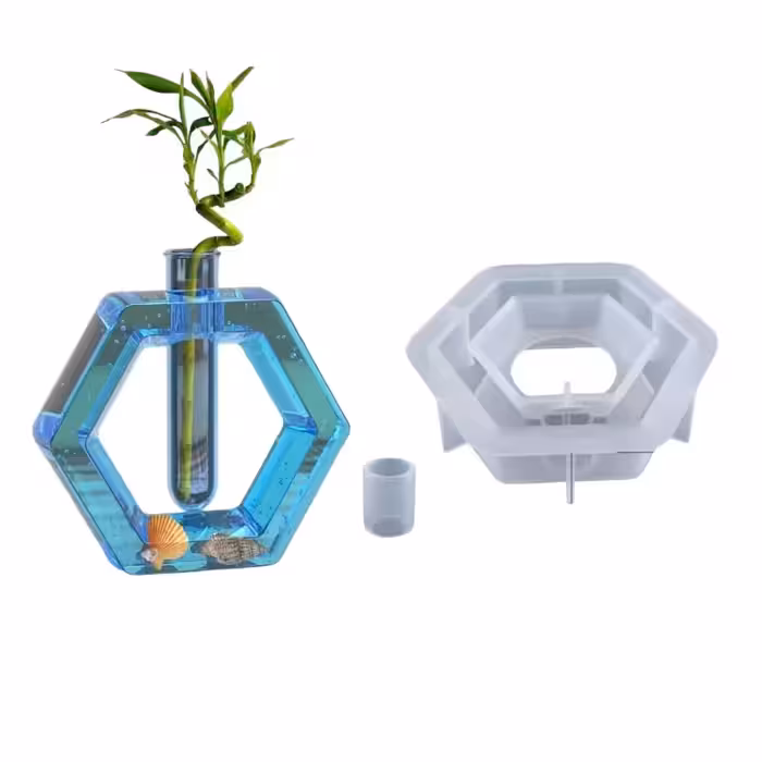 قالب سیلیکونی وارداتی گلجا شش ضلعی قطر 15 سانت