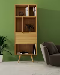 کتابخانه مدل L.003 رنگ قهوه ای