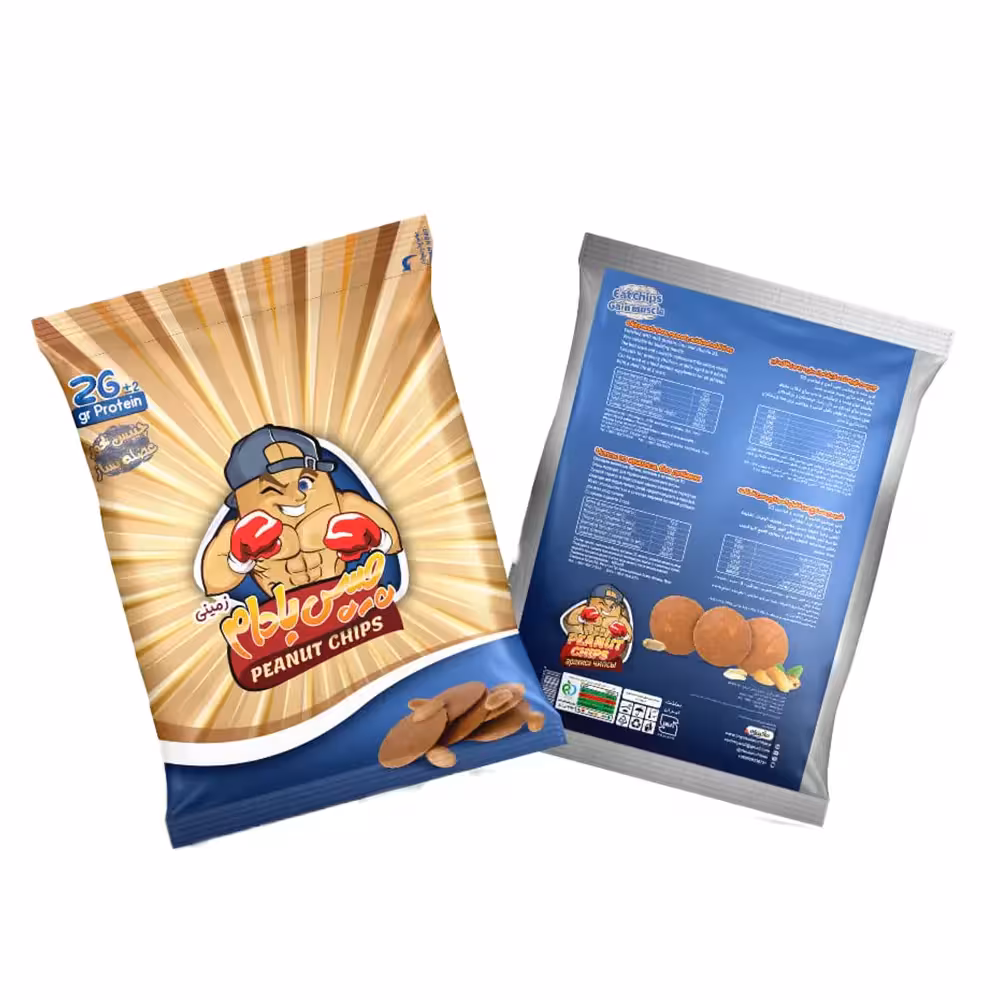 چیپس بادام زمینی شکلاتی 45 گرمی