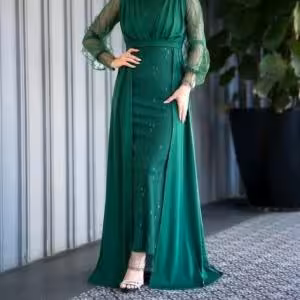 پیراهن شب زنانه کرپ مدل لباس مجلسی شیک ماکسی زنانه لباس عقد سایز 38 تا 50