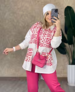مانتو اسپرت زنانه ژاکارد