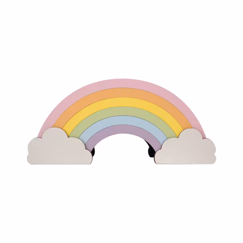 جامدادی رومیزی طرح ابر و رنگین کمان مدل MD040-B | چاوه