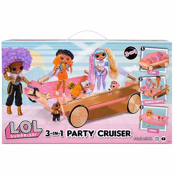 ماشین 3 در 1 LOL Surprise مدل Party Cruiser