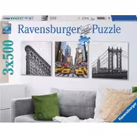 پازل 3×500 قطعه Ravensburger طرح شهر نیویورک