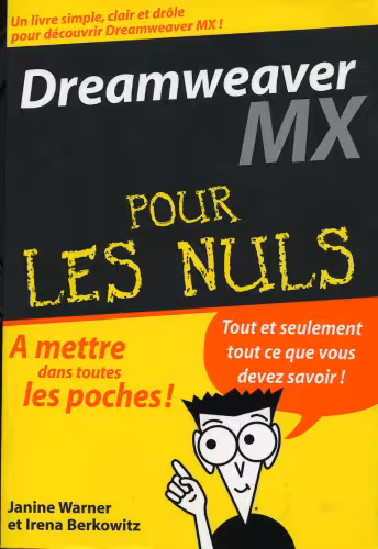 خرید و دانلود نسخه کامل کتاب Dreamweaver MX pour les Nuls
