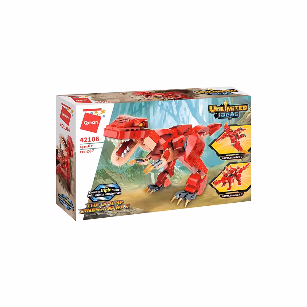 ساختنی کیومن مدل دایناسور کد CW42106 سه مدل ساخت