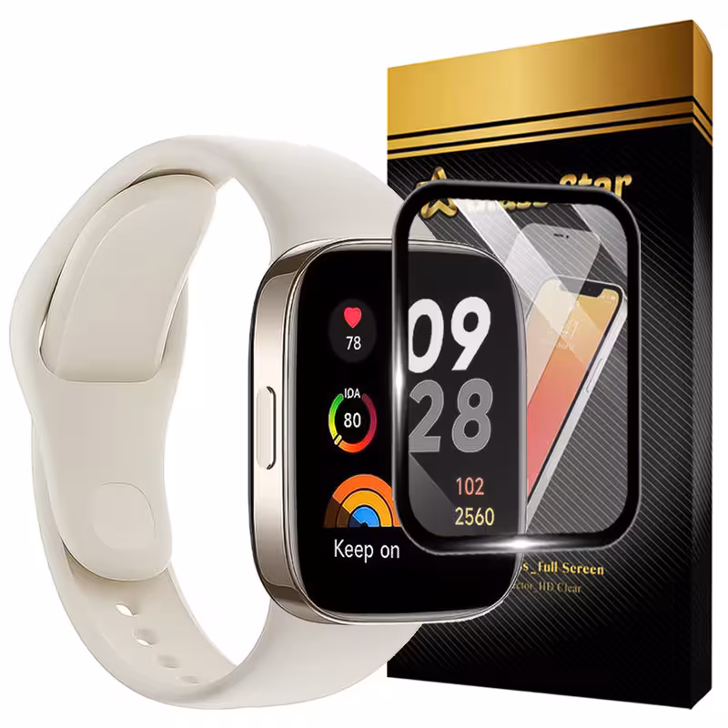 محافظ صفحه نمایش گلس استار مدل GWPM مناسب برای ساعت هوشمند شیائومی Redmi Watch 3 Active