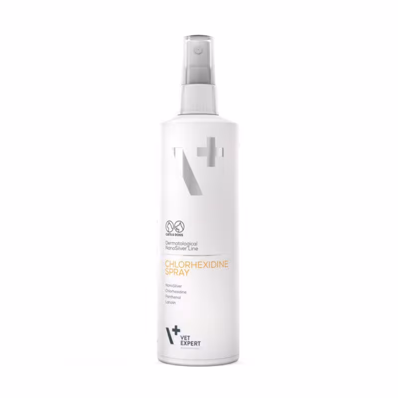 اسپری ضد عفونی کننده زخم سگ و گربه وت اکسپرت Chlorhexidine Spray حجم 100 میلی لیتر