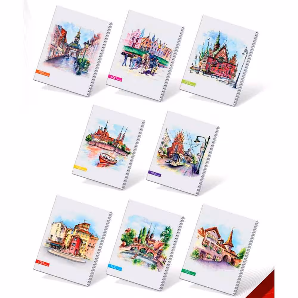 دفتر100برگ وزیری سیمی طلقی کلاسیک عرش کدB194