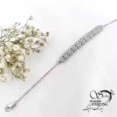 دستبند پرنس با نقره ایتالیا 925 عیار کد 19493