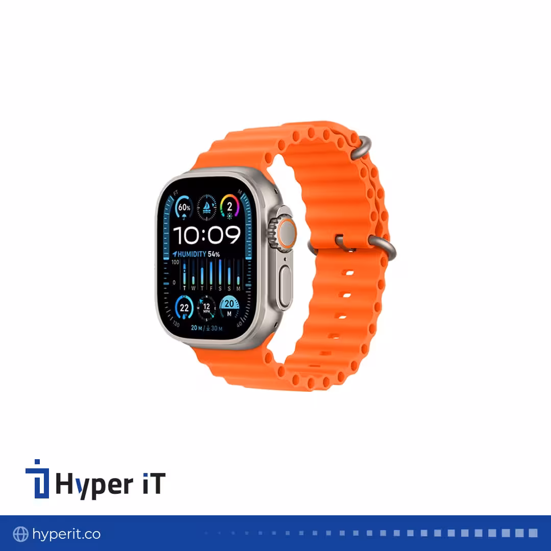 ساعت هوشمند اپل مدل Ultra 2 Titanium Ocean Band 49mm رنگ نارنجی