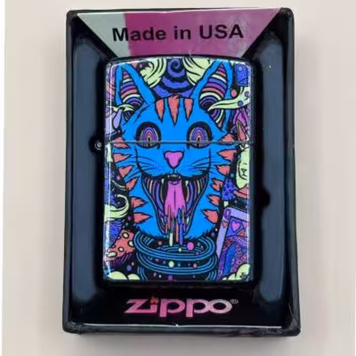 فندک زیپو گربه مدل بنزینی