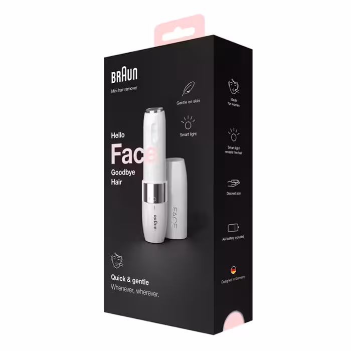 ماشین اصلاح موی صورت بانوان براون FS1000 هلو فیس گودبای هیر(انگلیسی نویس)