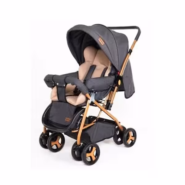 کالسکه دو طرفه Unal مدل Koalas رنگ خاکستری
