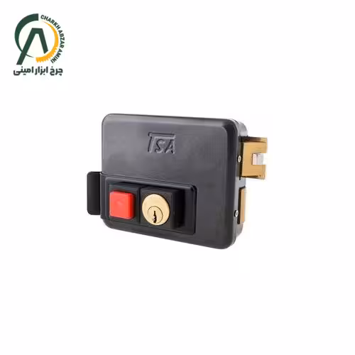 قفل حیاطی برقی بیرون بازشو کلید ساده تسا مدل 7080