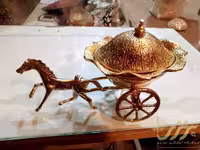 قندان برنزی کالسکه طرح پارس
