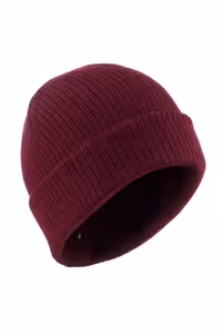 کلاه بافتنی مردانه و زنانه WEDZE BERET SKI BORDEAUX ماهیگیر Decathlon
