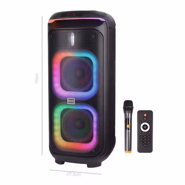 اسپیکر چمدانی بلوتوثی گلکس بیت GS-61   میکروفون و ریموت کنترل