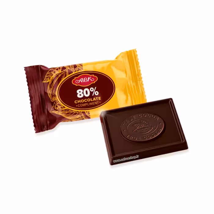 شکلات پذیرایی 80% تلخ ABK بسته 1 کیلویی