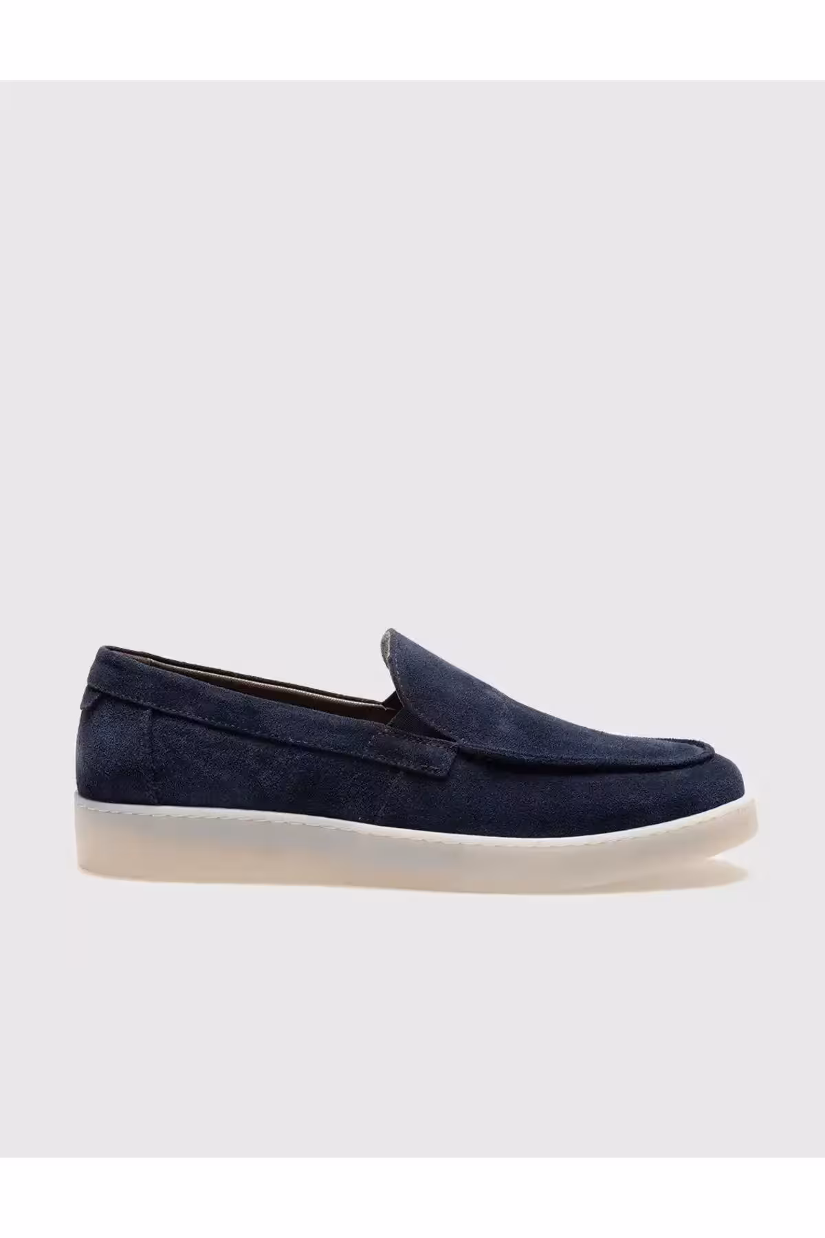 کفش روزمره مردانه کفش جیر آبی تیره از چرم طبیعی – 3935