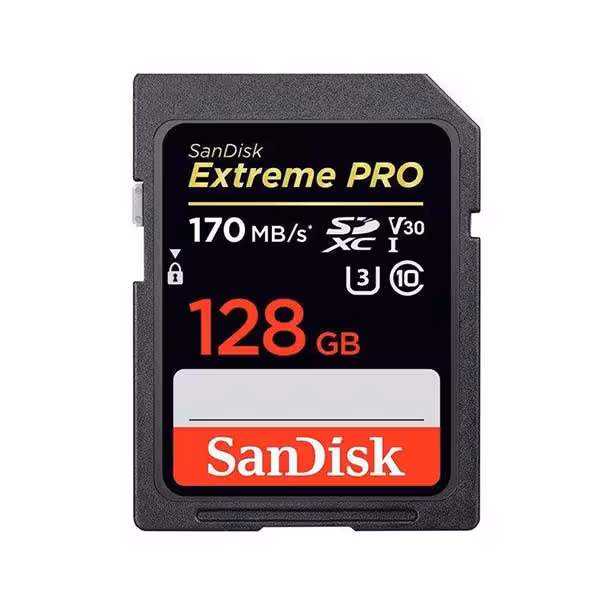 کارت حافظه SDHC سندیسک مدل Extreme Pro V30 با ظرفیت 128گیگابایت استاندارد UHS-I U3
