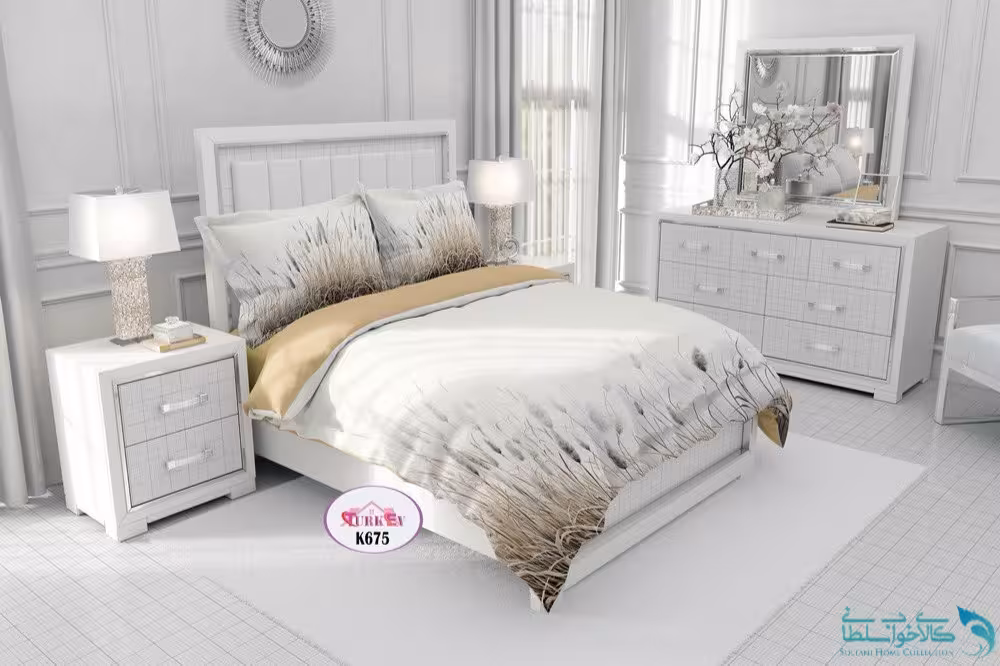 روتختی طرح اشلی دونفره برند Turkev کد K675