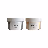 پودر رنگ رزین اپوکسی پارلا مدل mica pearl3، رنگ طلایی و نقره‌ای، بسته 2 عددی