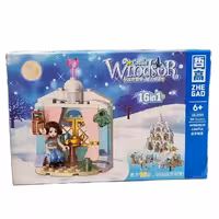 لگو پرنسس WINDSOR پرنسس لباس آبی با اتاقک لب پنجره مدل QL2001