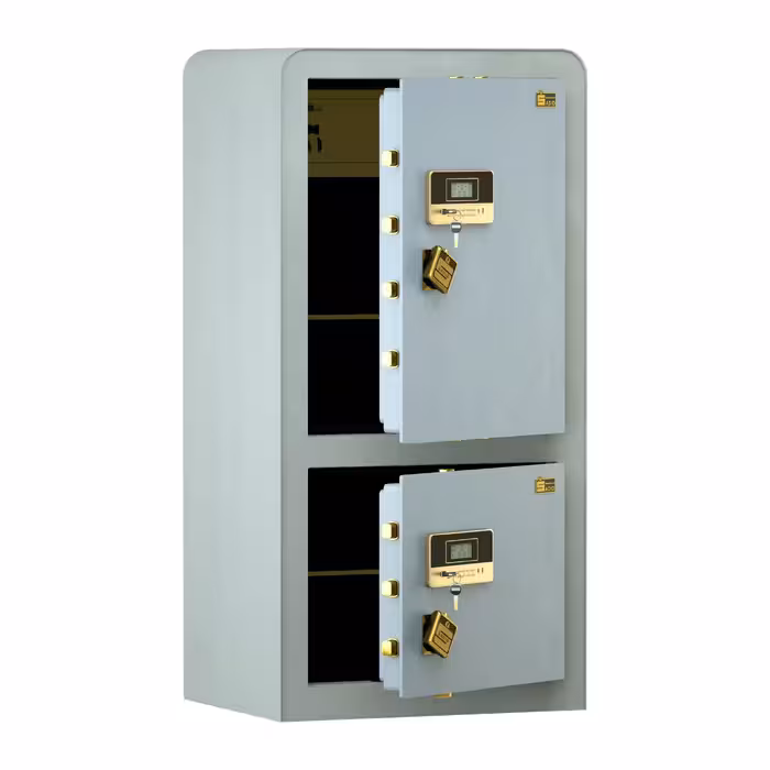 گاوصندوق اداری و دفتری ضد حریق و ضد سرقت سدید مدل 1200D قفل دیجیتال LE  رنگ طوسی