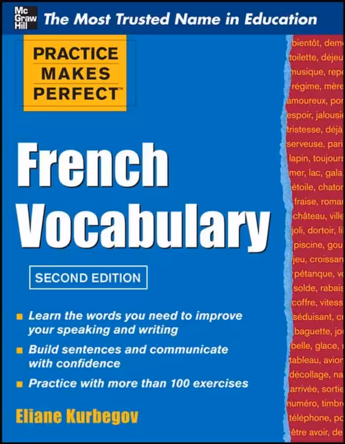 کتاب لغات فرانسه Practice Make Perfect French Vocabulary فرنچ وکبیولری