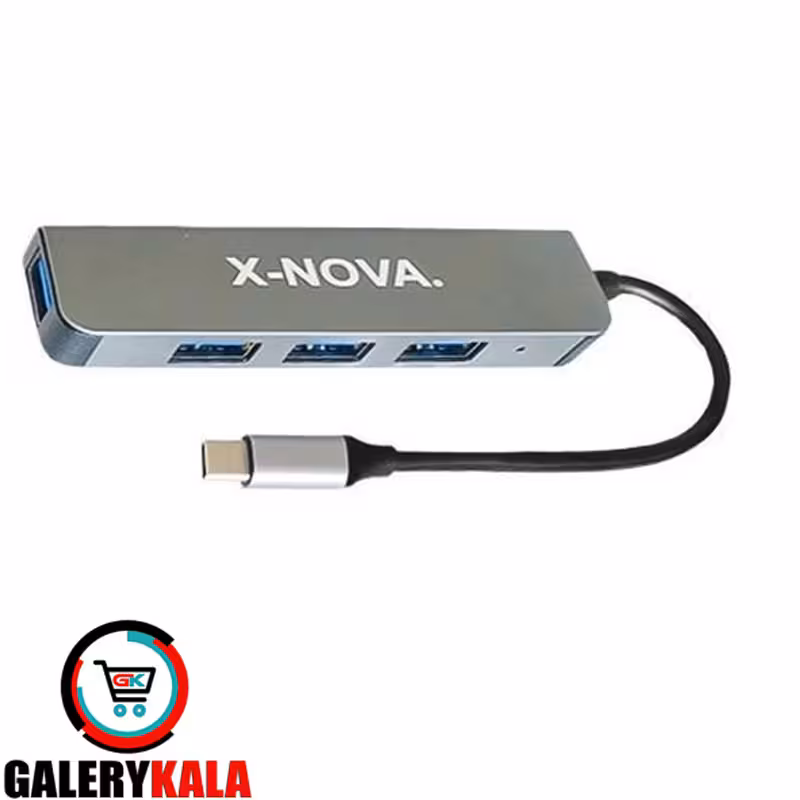 هاب4 پورت Type-C to USB3.0 X-NOVA مدل X950