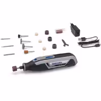 فرز مینیاتوری شارژی درمل مدل Dremel LITE 7760 به همراه 15 پارچه متعلقات
