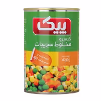 کنسرو مخلوط سبزیجات پیک 420 گرمی