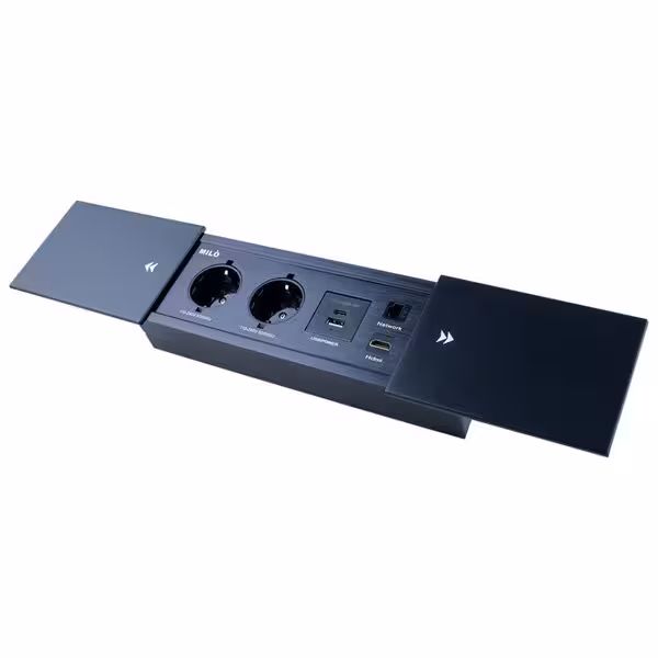 پریز توکار کشویی مدل 1037 میلو | یراقینو فروش یراق آلات کابینت و درب