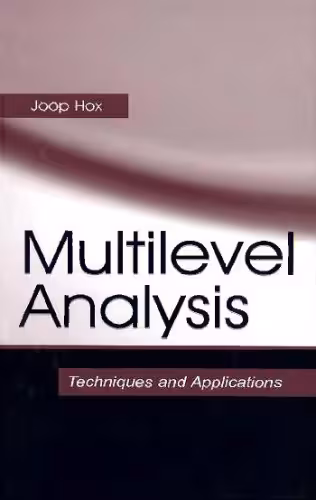 خرید و دانلود نسخه کامل کتاب Multilevel Analysis - Techniques and Applications