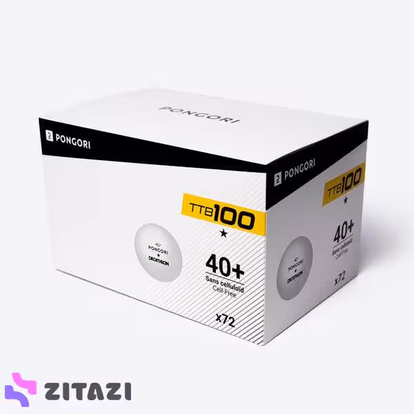توپ تنیس روی میز PONGORI بسته 72 عددی مدل TTB 100