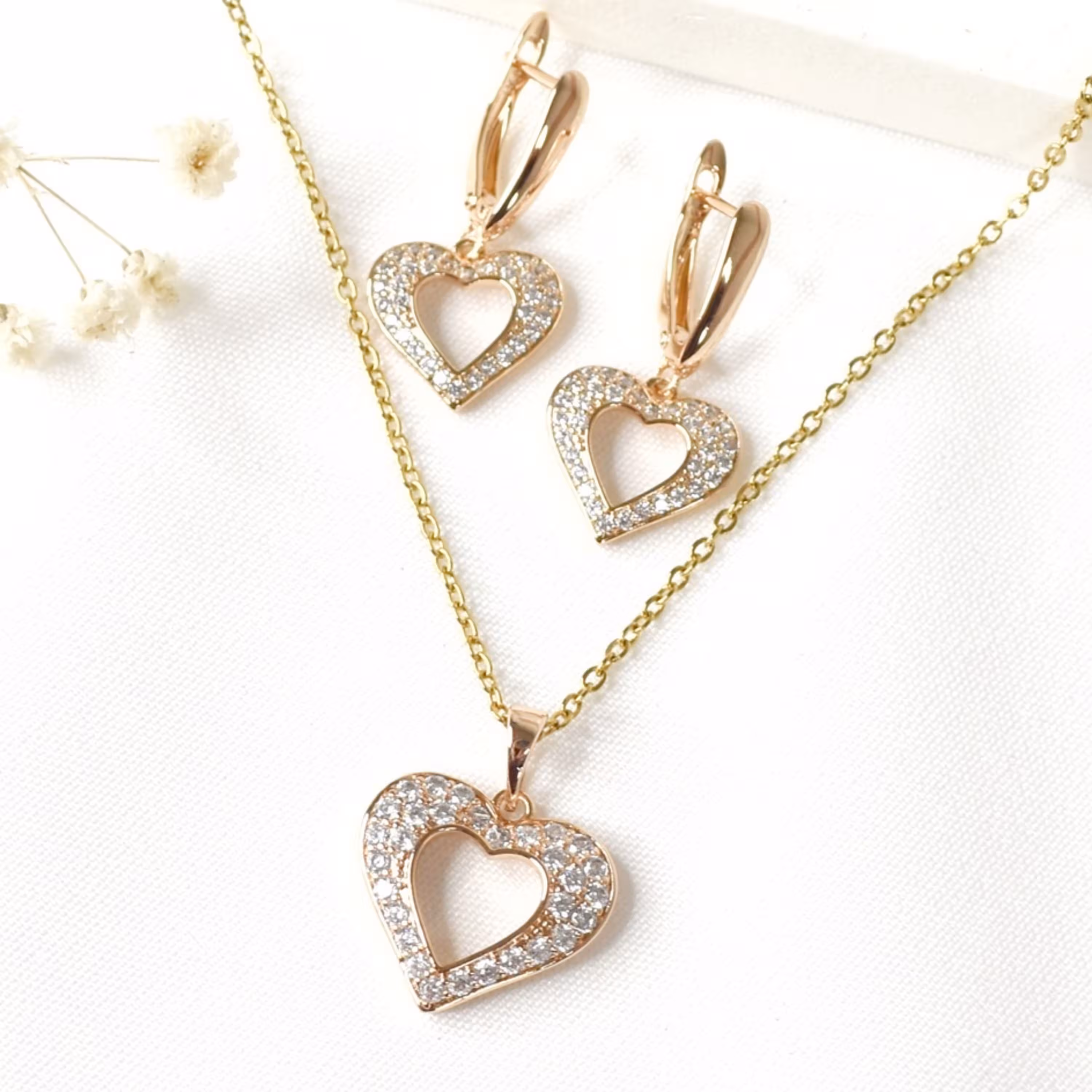 نیمست قلب نگین کاری ژوپینگ کد 7420