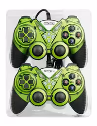 دسته بازی دوبل سیمی شوک‌دار Macher مدل MR-62 سبز