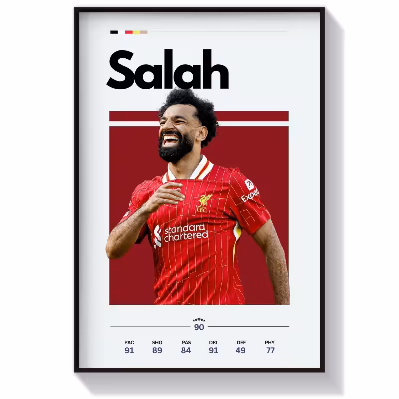 تابلو فوتبالی طرح محمد صلاح