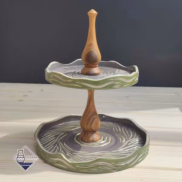 شیرینی خوری دو طبقه سرویس گلبرگ سبز