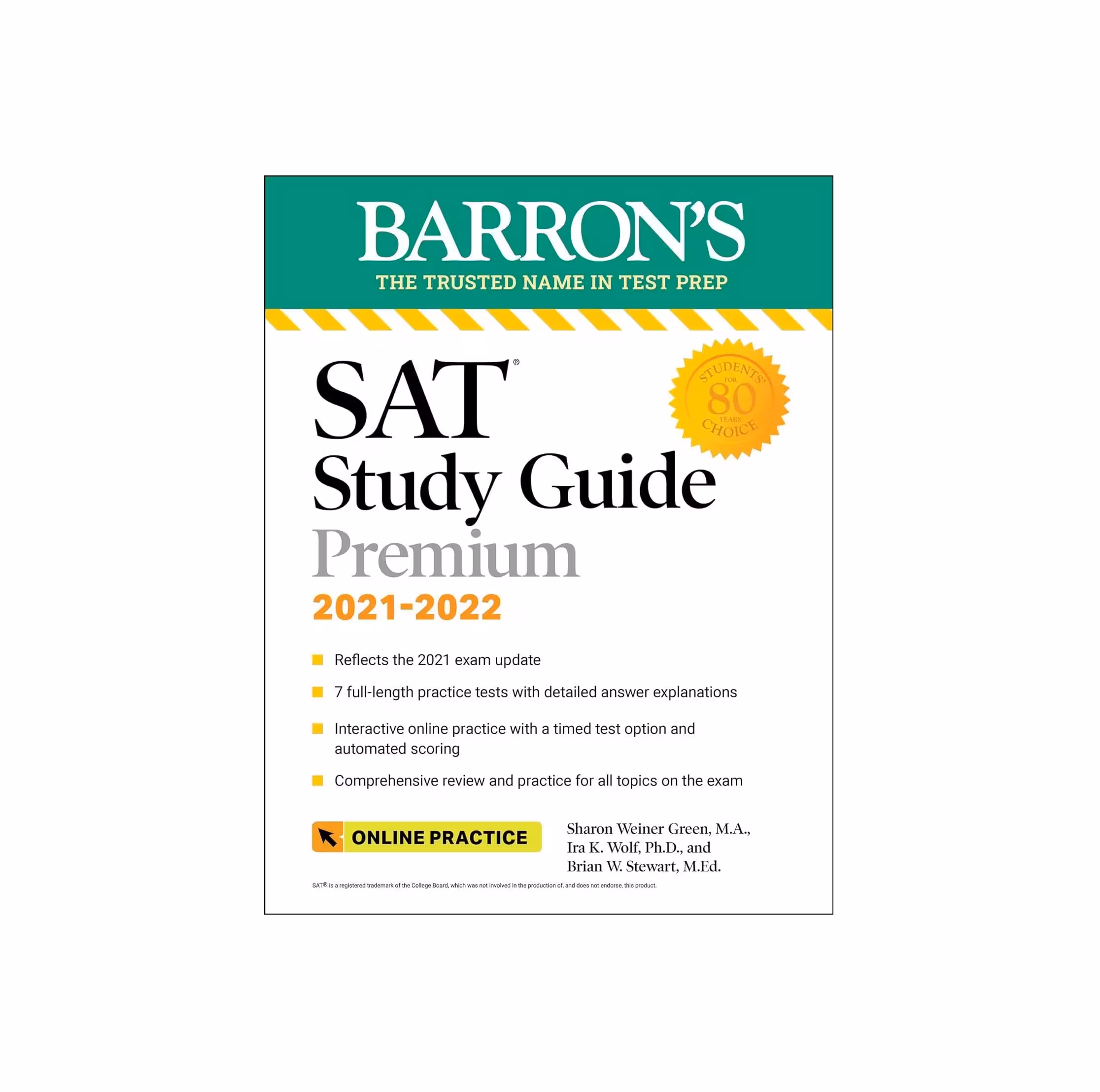 کتاب Barron’s SAT Study Guide Premium 2021 2022 اس ای تی استادی گاید پریمیوم