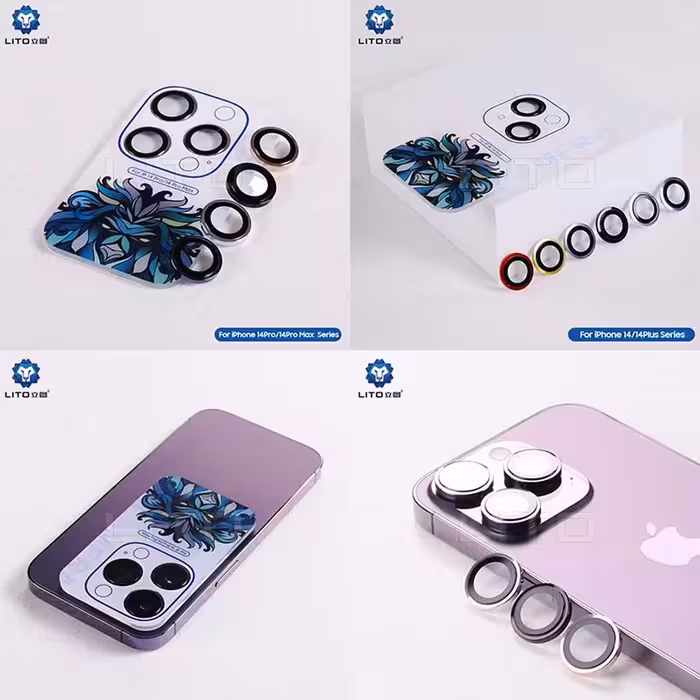 محافظ لنز دوربین آیفون 15 پرو و آیفون 15 پرومکس لیتو lito iPhone 15 pro/15 pro max