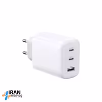 آداپتور شارژر 65 وات iJoier دو پین | مجهز به پورت USB-C