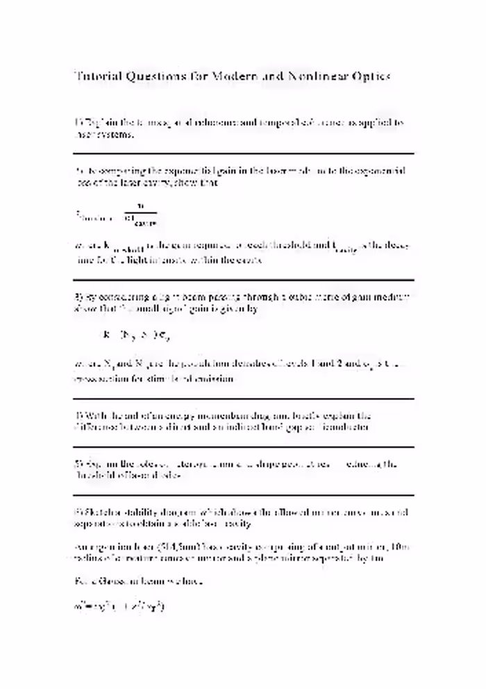 خرید و دانلود نسخه کامل کتاب Tutorial questions for modern and nonlinear optics