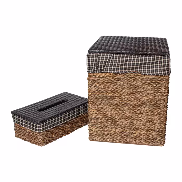 ست سطل و جا دستمال کاغذی مدل کنفی