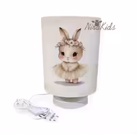 چراغ خواب طرح خرگوش و تاج گل