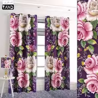 پرده تصویری طرح گلدوست برند پرنا