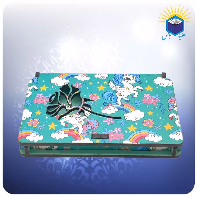 جعبه کارت هدیه 7.5*12*1.5 طرح یونیکورن